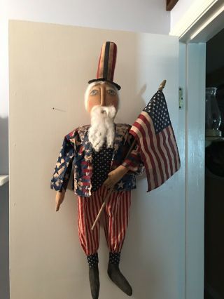 Primitive Uncle Sam Doll
