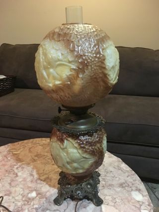 Rare Gone With The Wind Lamp - Pattern=psyche & Cupid Fostoria Glass