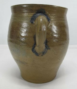 Antique c 1790 or Earlier Colonial Era American NY Manhattan Stoneware Jar yqz 4
