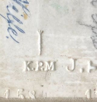 Rare,  KPM Porcelain Plaque 1900 ' s Title 