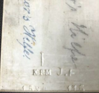 Rare,  KPM Porcelain Plaque 1900 ' s Title 