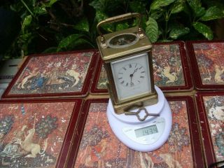 Vintage Timepiece Platform Escapement Carriage / Mantle Clock