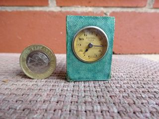 Rare Antique Miniature Shagreen Cased Carriage Clock