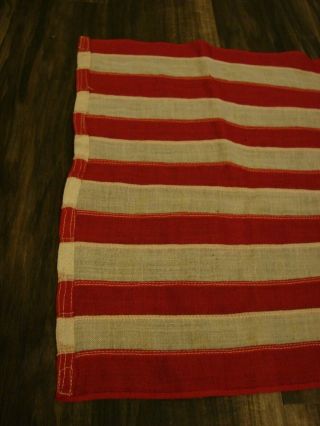 Vintage STERLING Bunting Wool Flag 16 