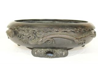 Antique Japanese Bronze Bowl Censer - MARK 4