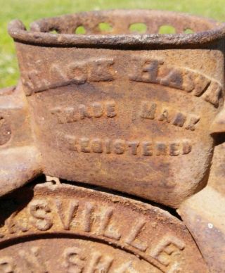 Antique Cast Iron Black Hawk 9 Corn Sheller - A.  H.  Patch Clarksville Tenn. 4