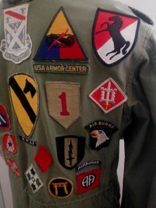 VIETNAM ERA U.  S.  ARMY ' DANANG ' 1968 - 69 MEN ' S SIZE REG.  XS GRN L/S FIELD JACKET 4