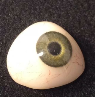Vintage / Antique Prosthetic Glass Or Acrylic Human Eye Green El - E9