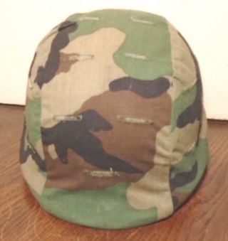 United States Of America Military Made With Kevlar Helmet W/ Camo Cover X - Small