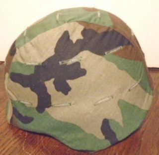 UNITED STATES OF AMERICA MILITARY MADE WITH KEVLAR HELMET W/ CAMO COVER X - SMALL 4