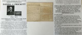 Civil War Pow 3d Ohio Cavalry Soldiers Slaves Cotton Tuscaloosa Al Letter Signed