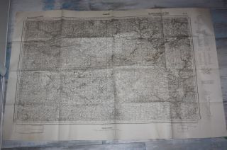 Normandy German Tactical Map Vintage (patton Us Area) Dday Laval