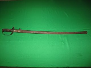 Japanese WW1 Type 32 Long (ko) Sword with Matching Scabbard 12
