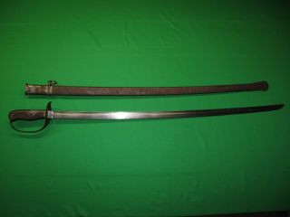 Japanese WW1 Type 32 Long (ko) Sword with Matching Scabbard 2