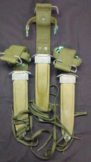 VIETNAM WAR US ARMY M8A1 Bayonet Knife Scabbard US MADE Unwrapped 1 ' s 2