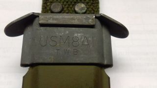 VIETNAM WAR US ARMY M8A1 Bayonet Knife Scabbard US MADE Unwrapped 1 ' s 3