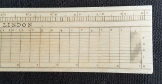 ANTIQUE J COOMBES DEVONPORT PROTRACTOR SCALE RULE NAVIGATION PLOTTING DRAWING 10