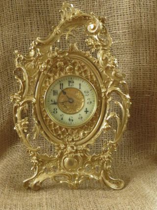 A Late Victorian Strut Easel Clock By The British Clock Company