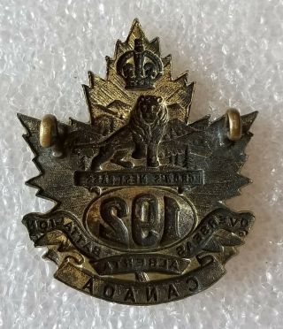 192nd Alberta Battalion - CEF WWI - Crows Nest Pass - Canadian Cap Badge 2