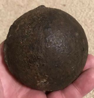 Civil War Confederate Chattanooga Sand Island Cannon Ball 3 1/2” Inch 4 LB 2