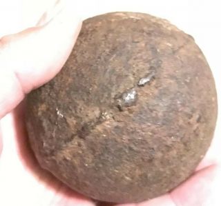 Civil War Confederate Chattanooga Sand Island Cannon Ball 3 1/2” Inch 4 LB 5