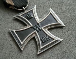 Ww1 Germany,  Iron Cross 2nd Class 1914,  Ek2 1914,  Marked,  With Ribbon