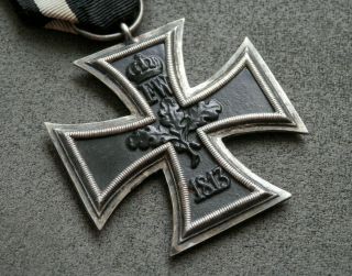 WW1 Germany,  Iron Cross 2nd class 1914,  EK2 1914,  marked,  with ribbon 2