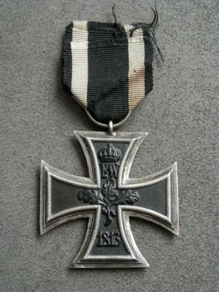 WW1 Germany,  Iron Cross 2nd class 1914,  EK2 1914,  marked,  with ribbon 6