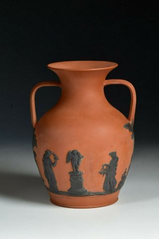 Rare 18th Century Wedgwood Pottery Rosso Antico Portland Vase 3