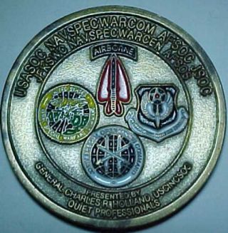 Orig Us Special Ops Airborne Nswc Afsoc Jsoc Jfkswc Navspecwarcen Challenge Coin