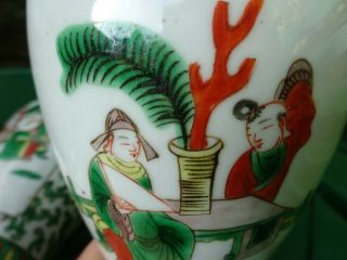 ANTIQUE CHINESE PORCELAIN VASES FAMILLE VERT 10