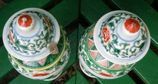 ANTIQUE CHINESE PORCELAIN VASES FAMILLE VERT 4