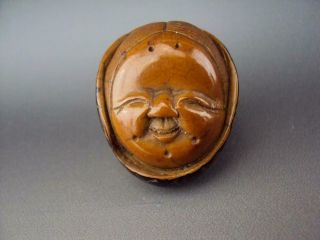 Rare & Unusual Japanese Antiques Okimono Oriental Carved Wood Netsuke 2