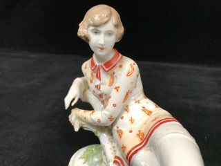 Rosenthal Art Deco Flapper Lady Woman T.  Karner Porcelain Figurine 431 (or 437) 4