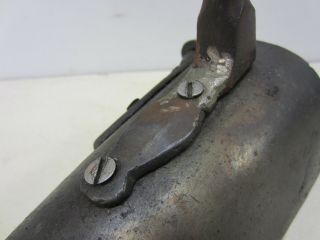 Antique Unmarked Sad Iron w/Wooden Handle & Insert 3