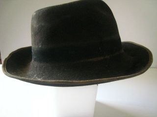 Vintage Civil/indianwar Era Black Slouch Hat.