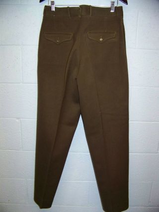 WWII U.  S.  Army Officer ' s Chocolate Pants Trousers Pinks and Greens 2