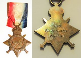 WW1 21st CEF Trio War Medal silver Victory 1914 1915 Star dogtag service pin 4