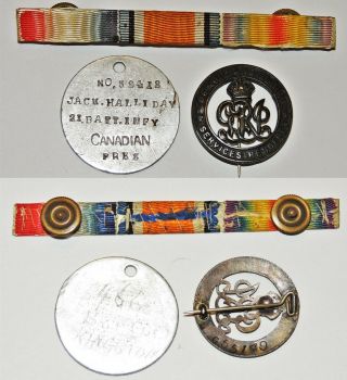 WW1 21st CEF Trio War Medal silver Victory 1914 1915 Star dogtag service pin 8