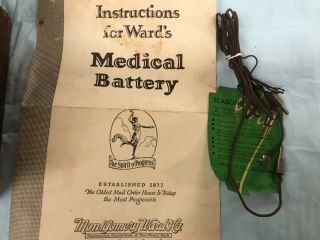 Vintage Faradic Battery,  Shock Medical Device,  Portable Double Cell Battery 7