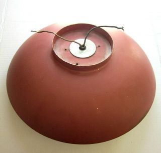 Vintage Mid Century Modern Atomic UFO Saucer Light Flush Mount Ceiling Fixture 4