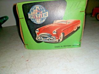 Vintage Distler Wind Up Car,  Made In US Zone,  Germany 6