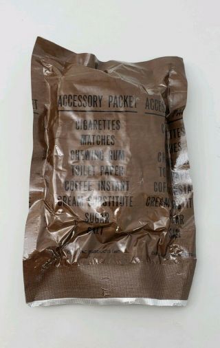 Vietnam War C Ration Accessory Packet w/Cigarettes - One Day 2