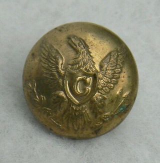 Civil War Non Dug Union Eagle C Cuff Button Scovill Co.  Waterbury