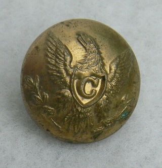 Civil War Non Dug Union Eagle C Cuff Button Scovill Co.  Waterbury 2