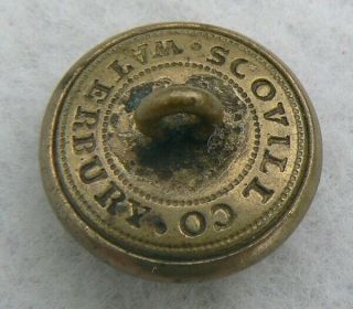 Civil War Non Dug Union Eagle C Cuff Button Scovill Co.  Waterbury 3