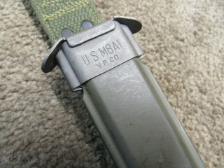 US M8A1 Scabbard V.  P.  Co W/ Khaki Stitching Metal Tip 2