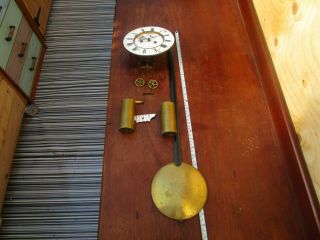 Antique Vienna Clock Complete Movement For Spares