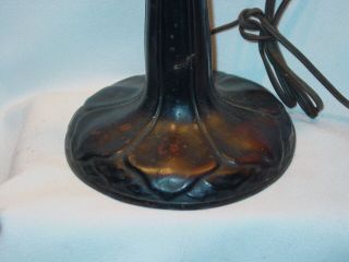 Old Estate Bronze HANDEL Lamp Base - AS FOUND 3