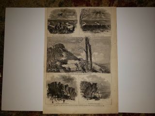 Army Of The Cumberland Battle Of Lookout Mountain Civil War 1863 Sketch Print